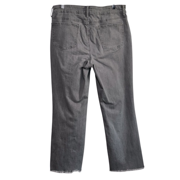 NYDJ - SIZE 12 - THE CROPPED MARILYN STRAIGHT - SOFT GRAY - EXC CONDITION - B5 - Picture 3 of 10